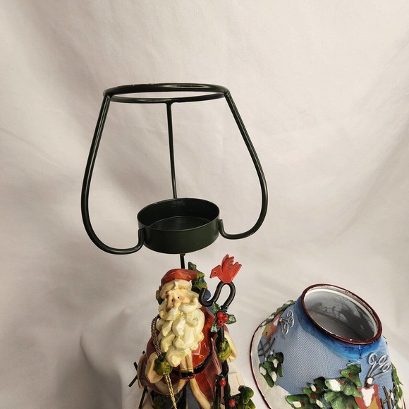 Holiday Christmas Old St. Nick Candleholder with votive Home Interiors Gifts GTC - Picture 5 of 7